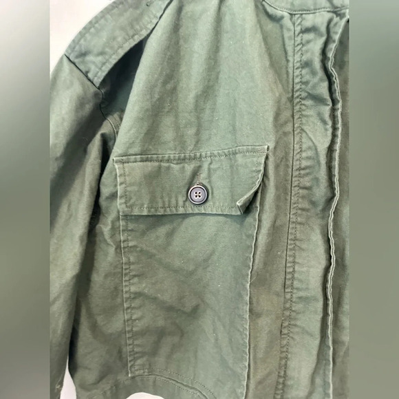 - Zara military green Utility cropped jacket women size Medium - Picture 6 of 10